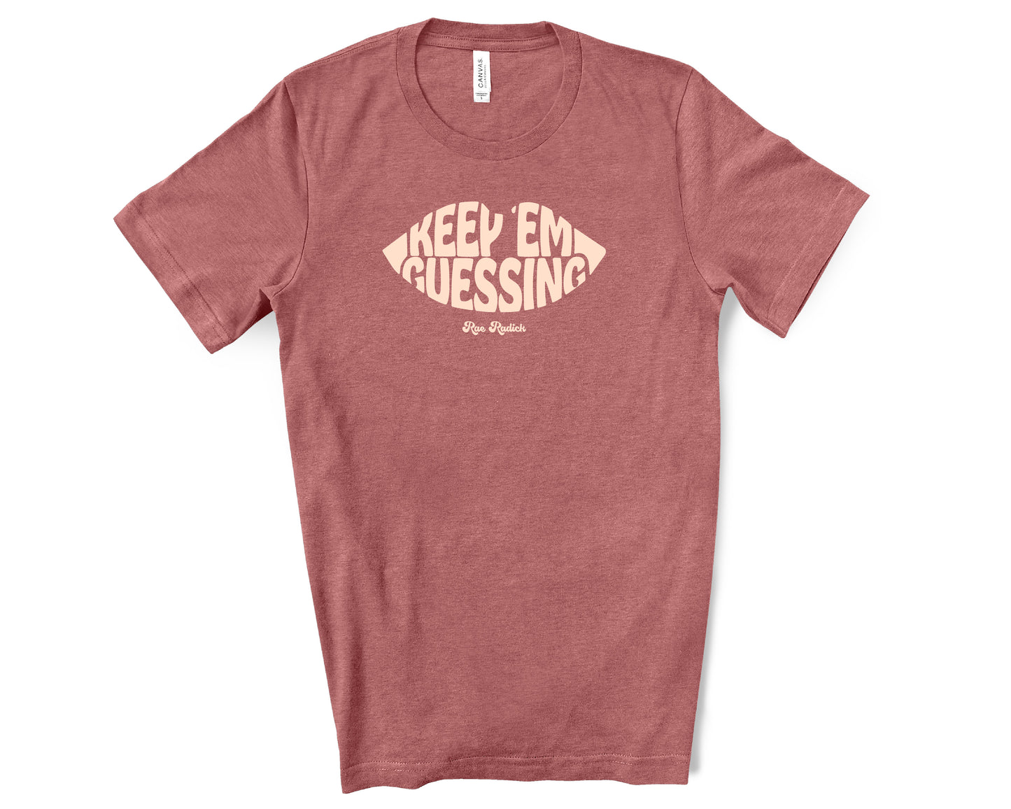 Keep 'Em Guessing Lips Design T-Shirt